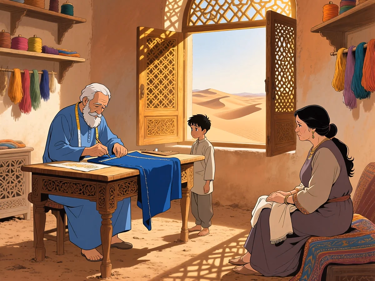 Illustration culture CULTURE — cinema caftan bleu du caftan touzani