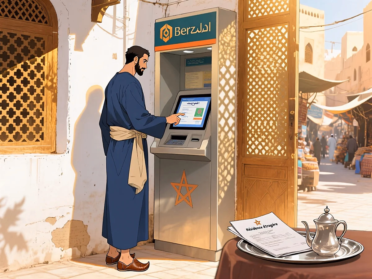 Illustration light ARGENT — compte bancaire maroc mre