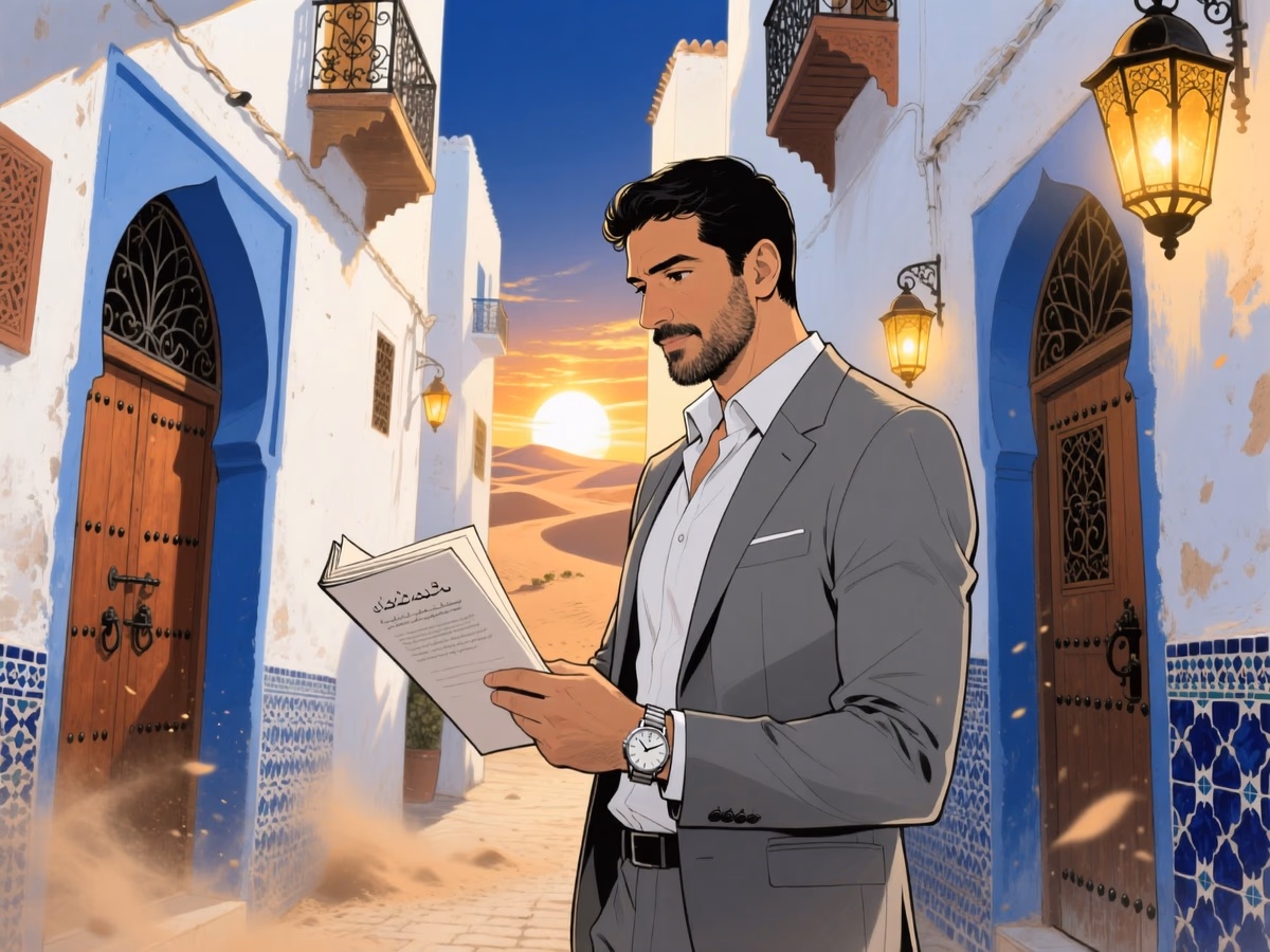 Illustration article VIVRE — contrat travail maroc mre salarie