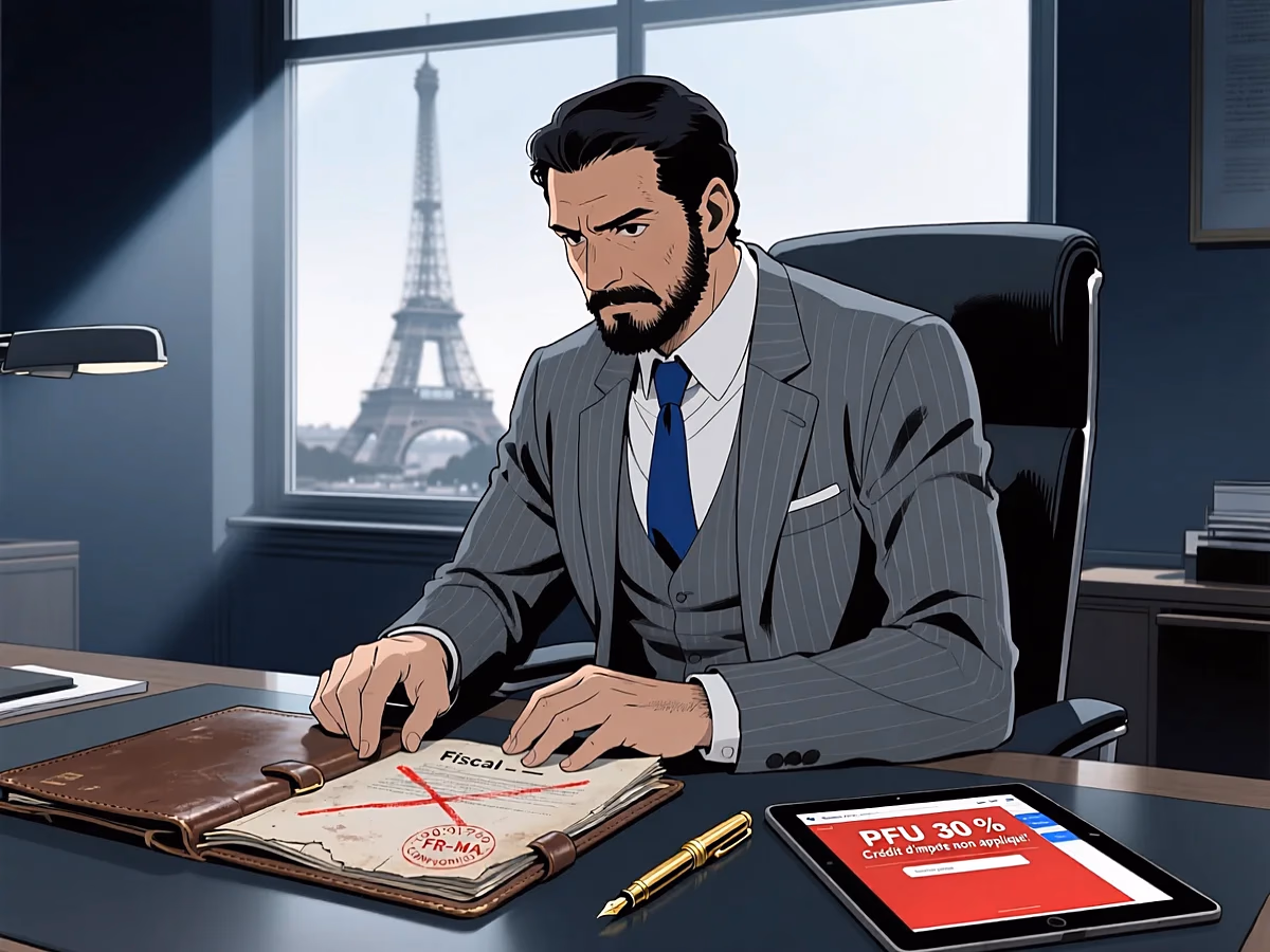 Illustration dark FISCALITE — convention fiscale france maroc erreurs mre