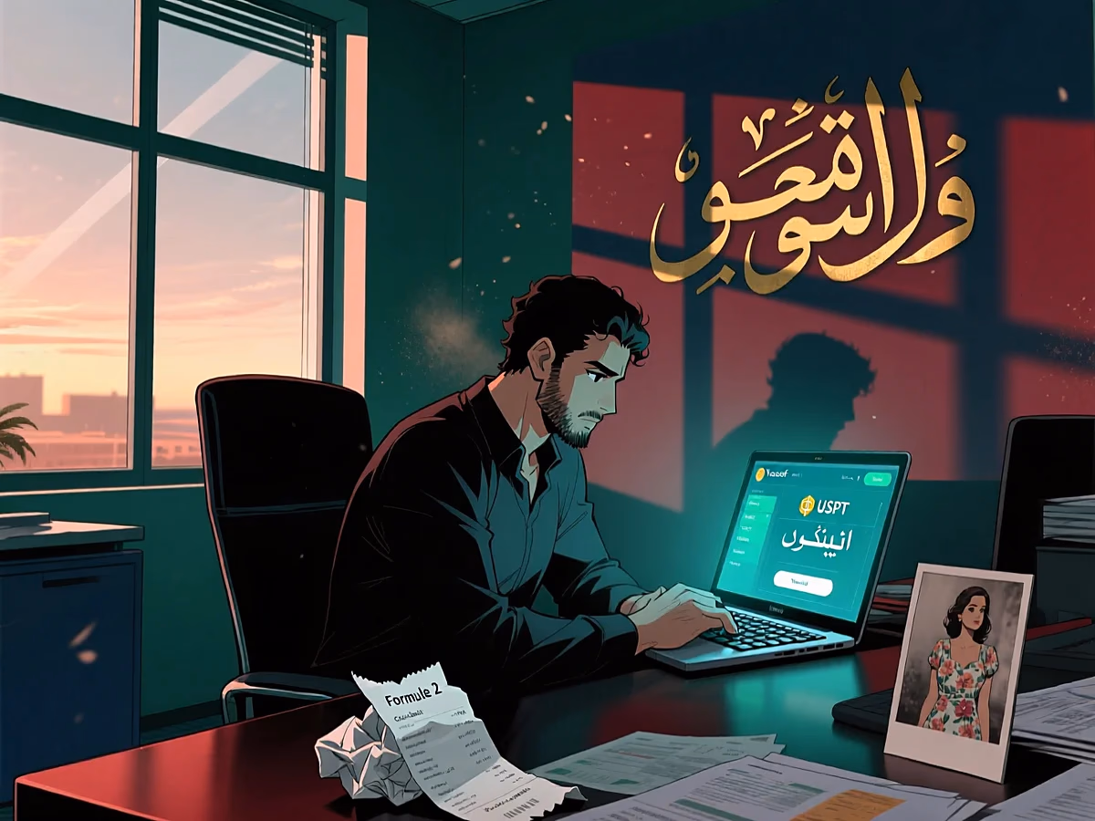 Illustration dark ARGENT — crypto mre transfert legal