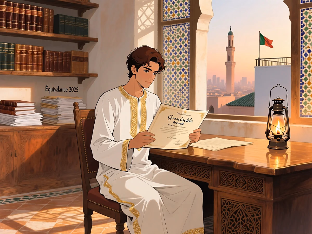 Illustration light VIVRE — diplome francais maroc equivalence