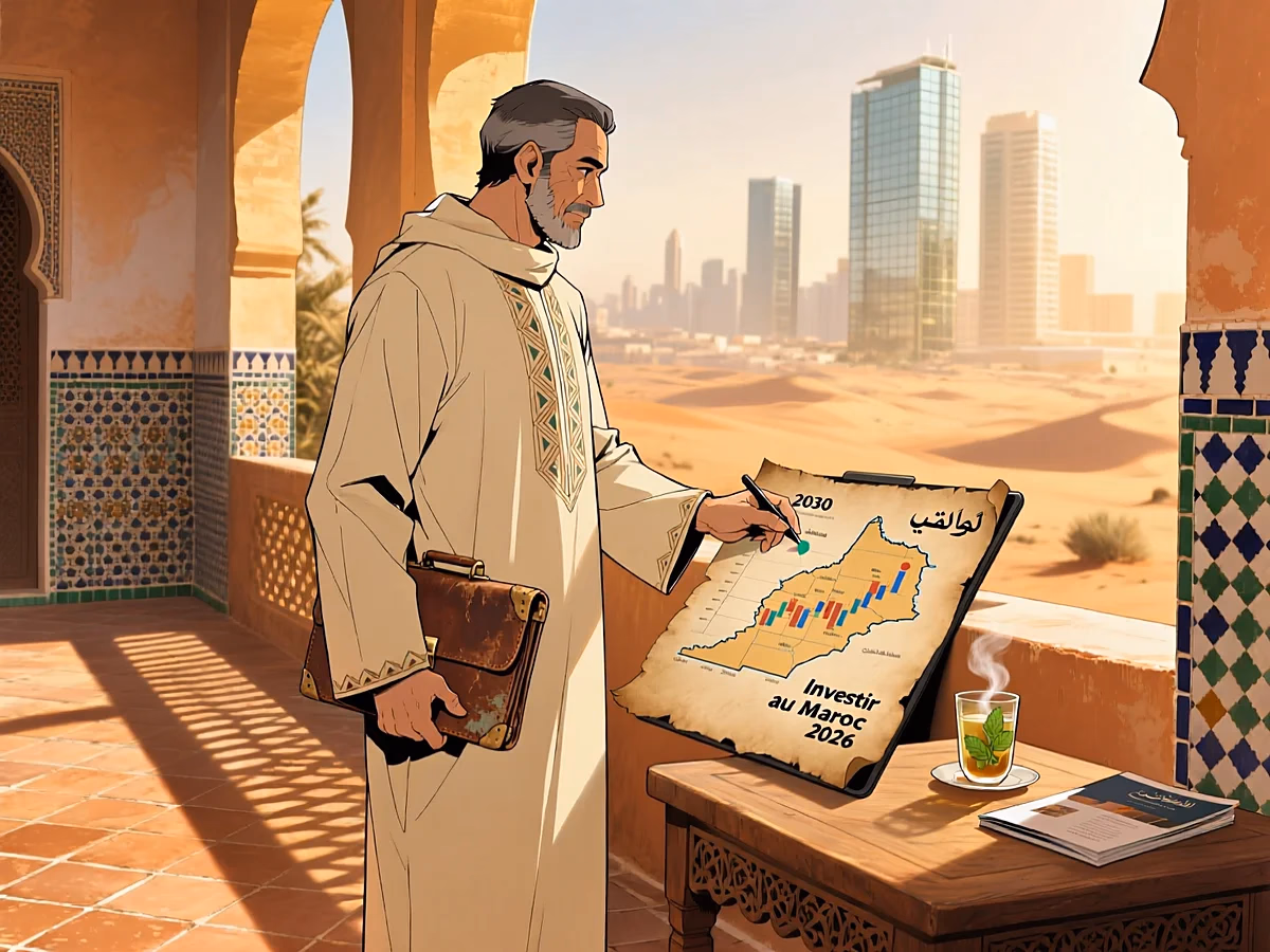 Illustration light DIASPORA — investir engager maroc mre 2026