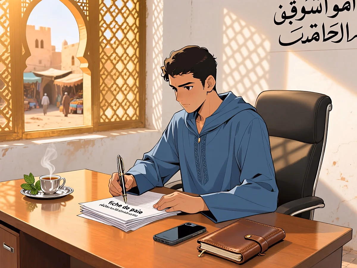 Illustration light VIVRE — premier job maroc apres europe