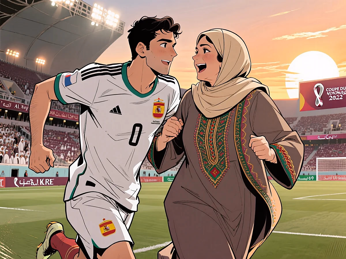 Illustration culture CULTURE — qatar 2022 maroc diaspora football