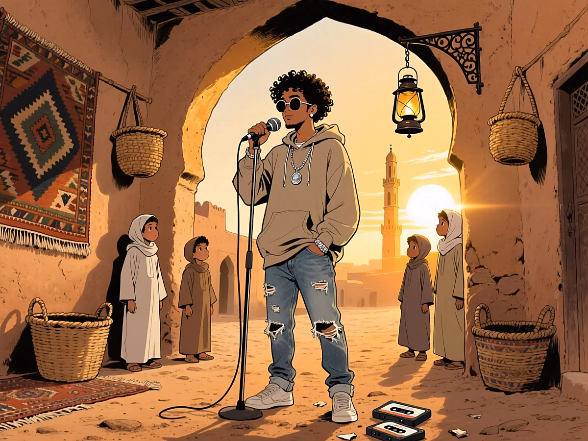 Illustration culture CULTURE — rap marocain diaspora maes elgrandetoto