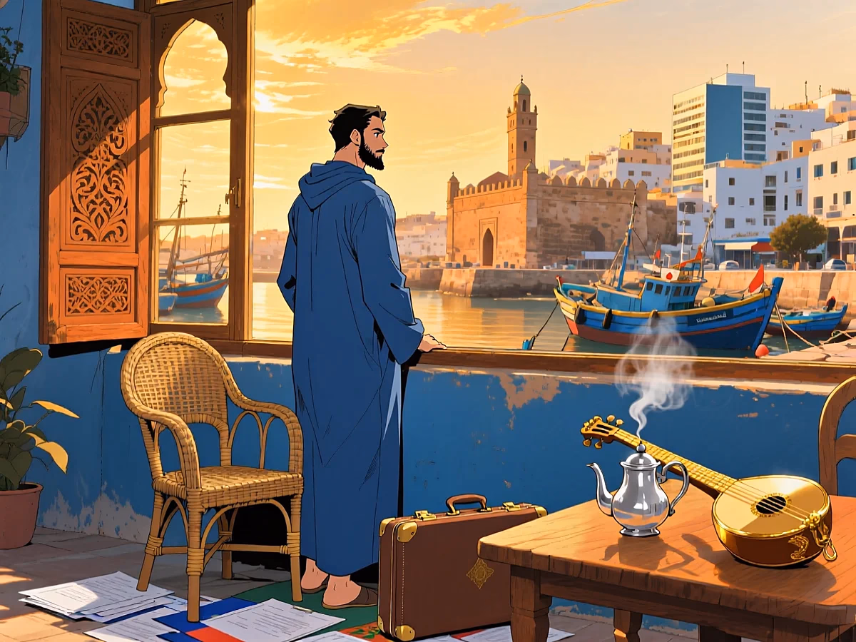 Illustration surprenant VIVRE — rentrer maroc creer entreprise double parcours