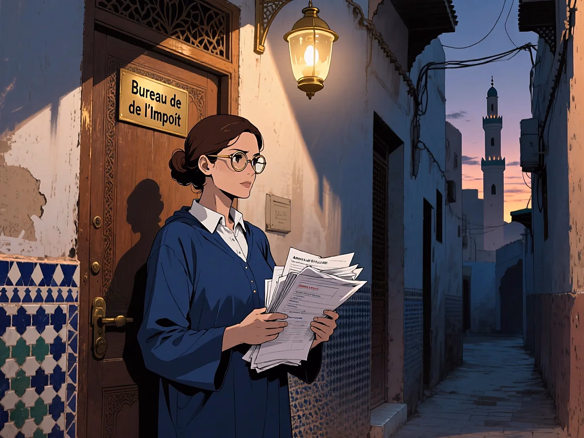 Illustration dark VIVRE — rentrer maroc pieges