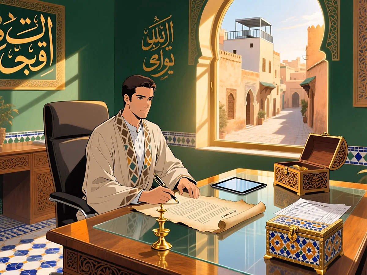 Illustration light IMMOBILIER — sci retenue 5 loyers maroc 2026