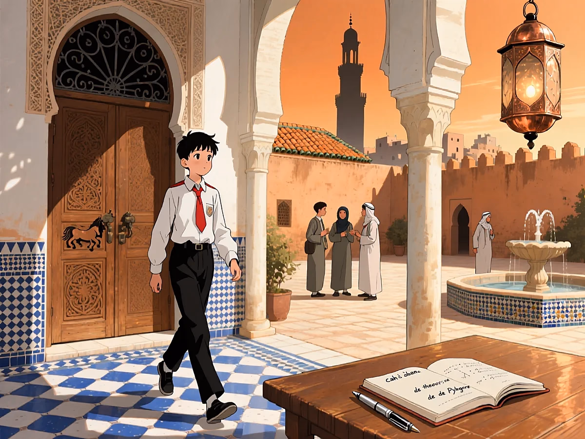 Illustration light VIVRE — scolarite enfants maroc