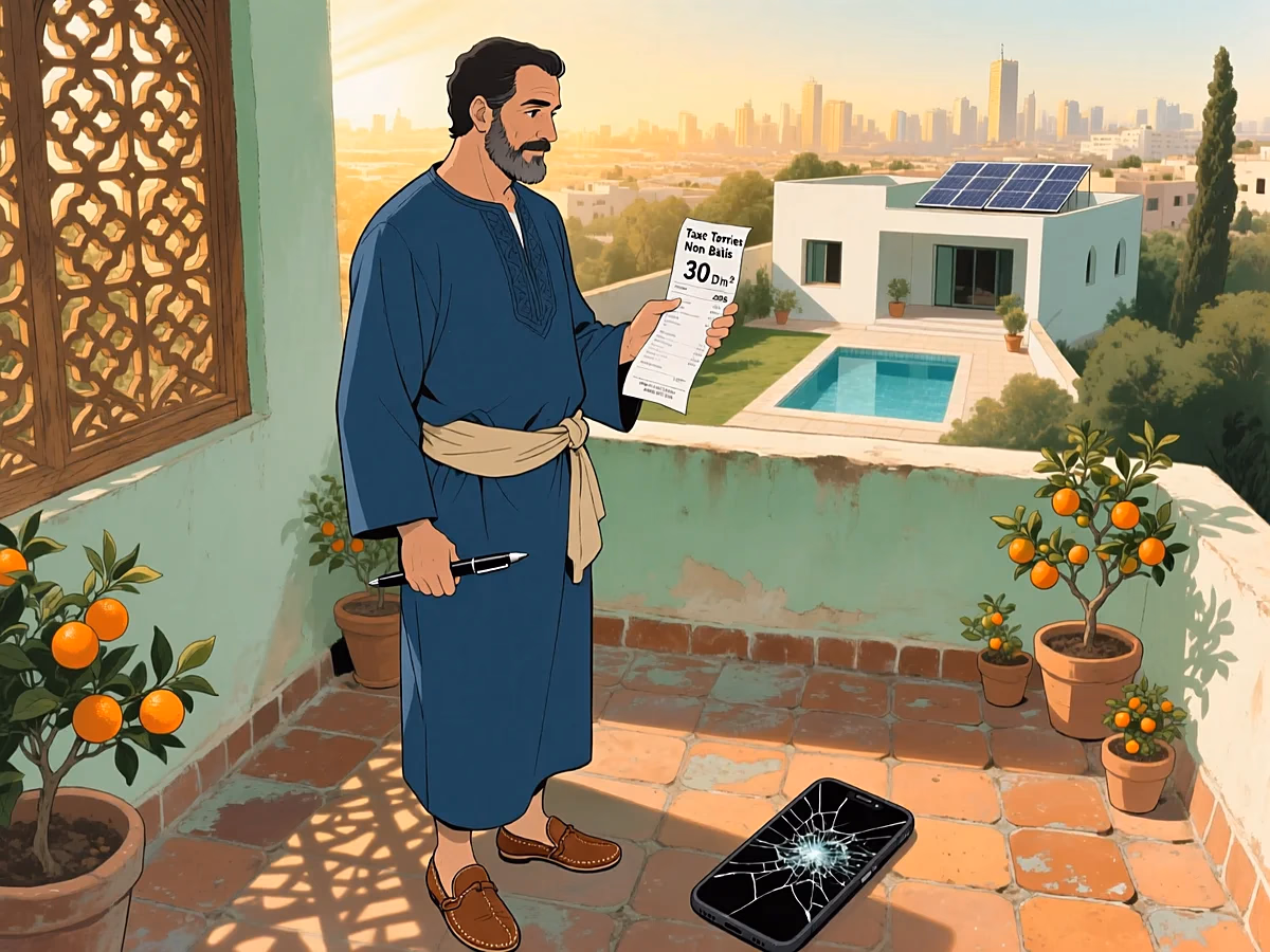 Illustration light IMMOBILIER — tnb maroc 2026 terrain non bati mre